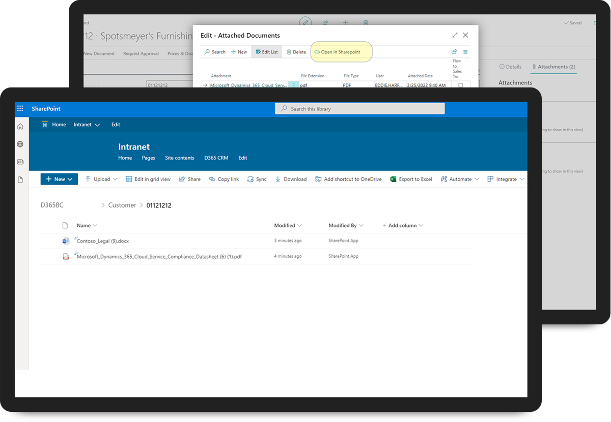 screenshot of Sirius SharePoint 365